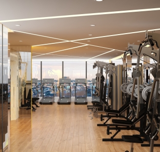 Dự án thi công cho chuỗi showroom fitness tại Diamond Fitness Center