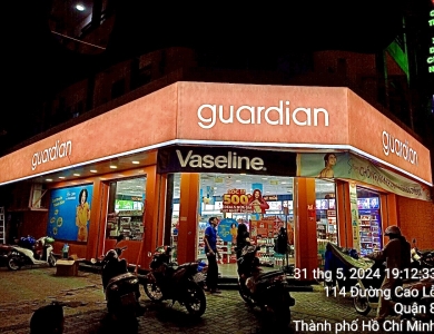 Đối tác thương hiệu mới- GUARDIAN - Thi công cải tạo mặt tiền biển hiệu