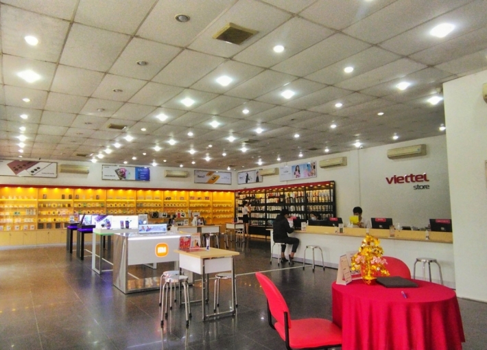 Dự án thi công chuỗi cửa hàng Viettel tại Cần Thơ