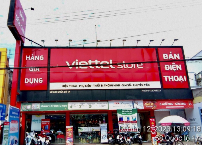 Thi công cải tạo biển hiệu 9 siêu thị Viettel