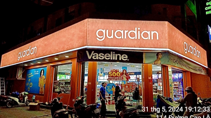 Đối tác thương hiệu mới- GUARDIAN - Thi công cải tạo mặt tiền biển hiệu
